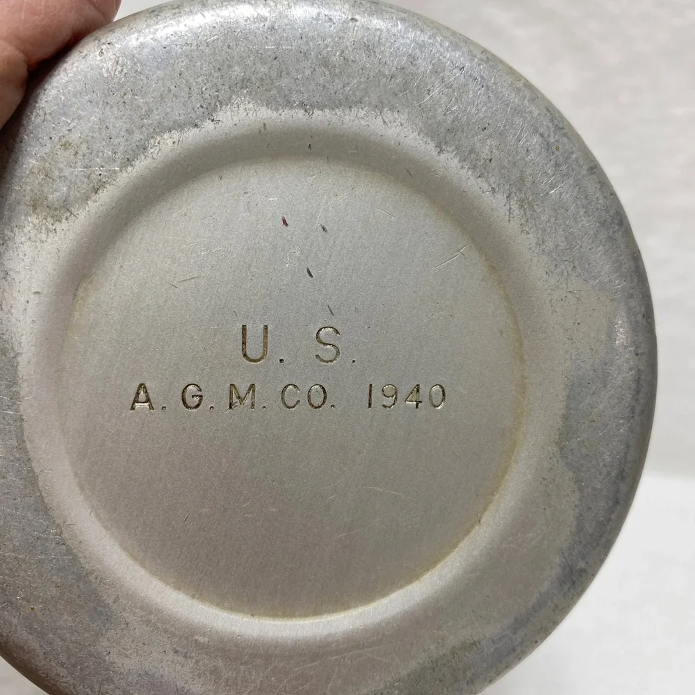VTG 1940 Pre WWII‎ US Army Aluminum Metal Pitcher Creamer AGM Company